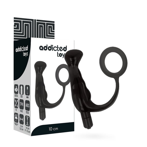 Addicted Toys - Prostata-Vibrator mit Penisring 1 St