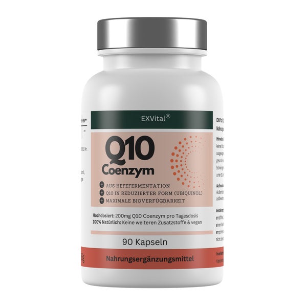 EXVital® Q10 Coenzym Kapseln (Ubiquinol), 200mg pro Tag 65 g