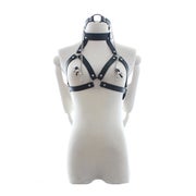 Melda - Harness, Bondage Strap Bra, Collar,Gag 1 St