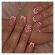 Falsche Nägel 24 Stück Press On 3D Nagelspitzen Grapefruit s 1 St