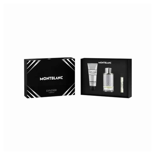 Montblanc Explorer Platinum Eau De Perfume Spray 100ml Set 3 Pie