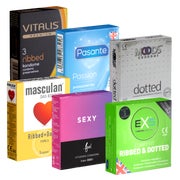 Kondomotheke® Peaks & Valleys SIXPACK stimulierende Kondome (18 Kondome) 18 St