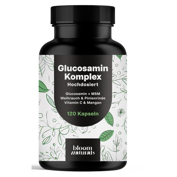 Glucosamin Komplex - 120 Kapseln - Bloom Naturals 120 St