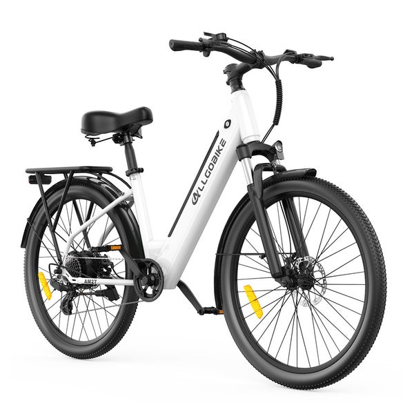 ALLGOBIKE AM27 Pendler-E-Bike mit 36V 15Ah Akku,Weiß 1 St