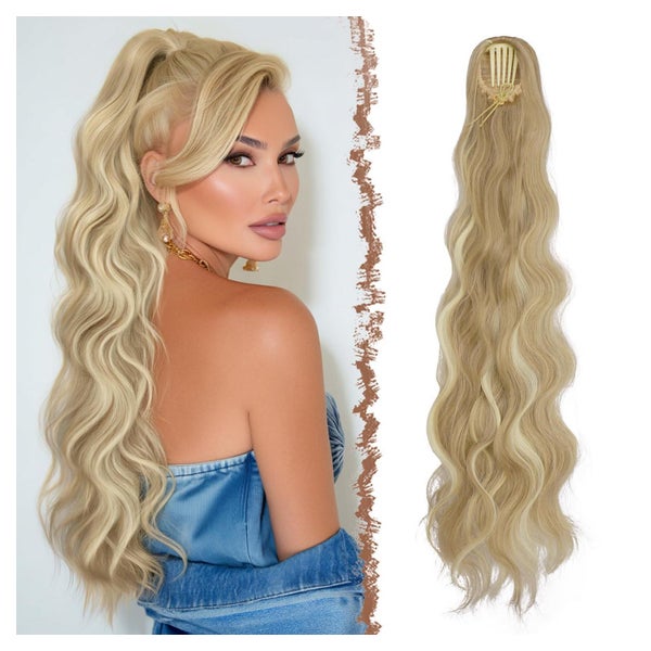 Pferdeschwanz Haarteil Kordelzug 75cm Clip 16H613# Schmutzig 1 St