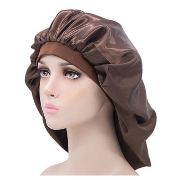SOHO Juma Satin Bonnet Schlafhaube - Braun