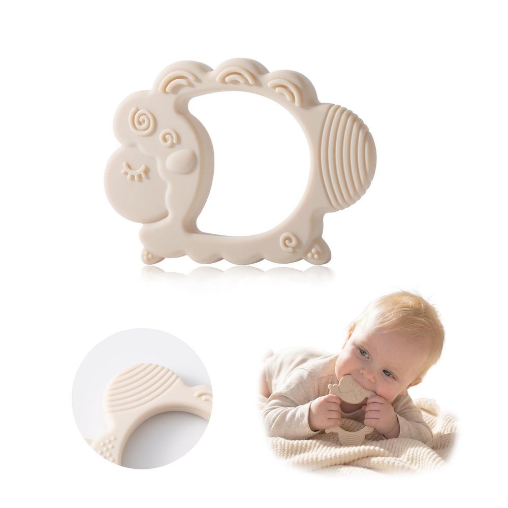 Beißring Baby Silikon Zahnungshilfe BPA Frei 1 St