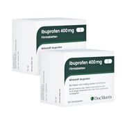 Produktabbildung: DocMorris Ibuprofen 400 mg Filmtabletten 2X50 St