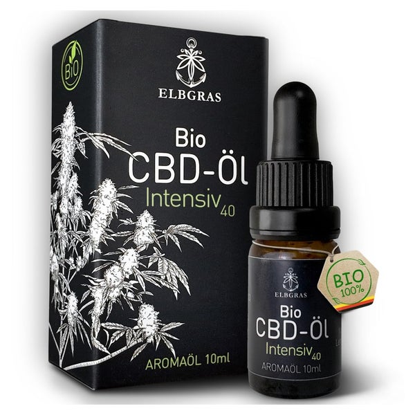 Elbgras Bio CBD Öl 40% - Hanföl - CBD-Tropfen und Spray 10 ml