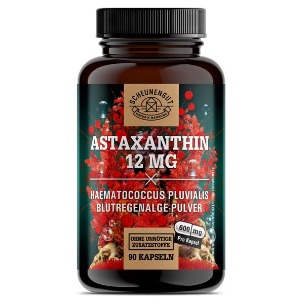 Scheunengut® Astaxanthin 12mg | 100% vegan | Antioxidans 90 St