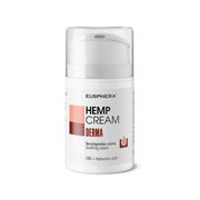 HEMP CREAM DERMA - Natürliche Beruhigungscreme für Gesicht und Körper bei Ekzemen, Akne und Schuppenflechte - 50 ml 50 ml