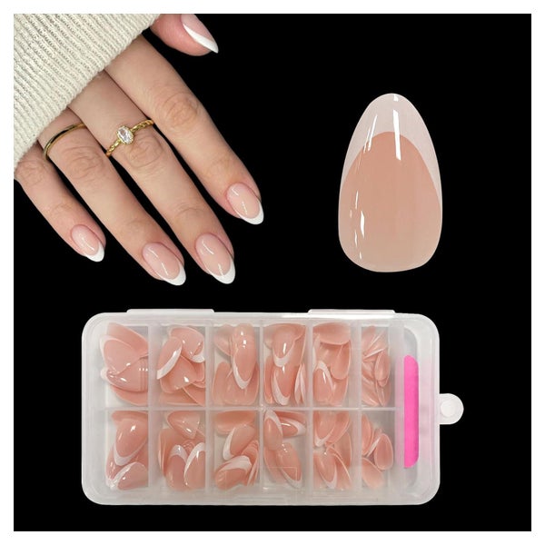 Künstliche Nägel French Nails Aufkleben 120 Stück Spitze Kur 1 St