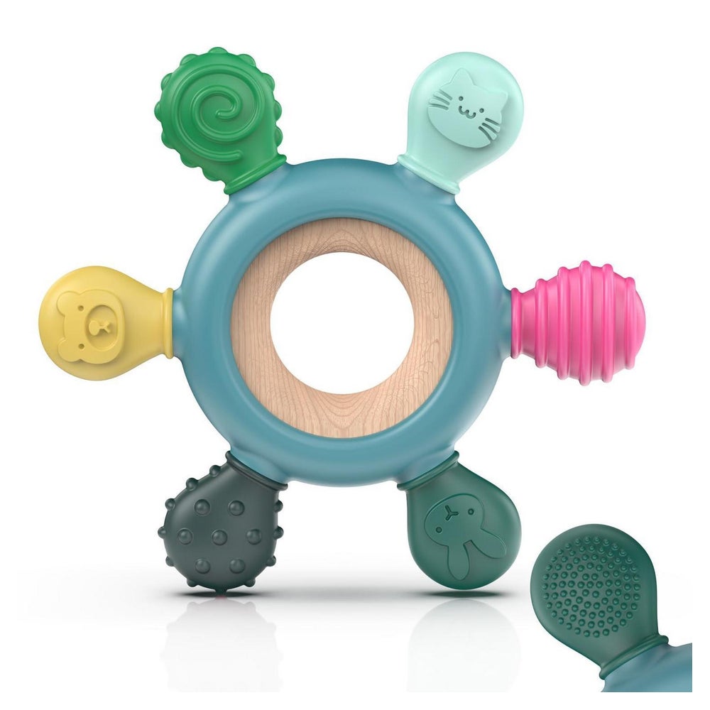 Beißring Baby aus Silikon BPA frei Zahnungshilfe 1 St