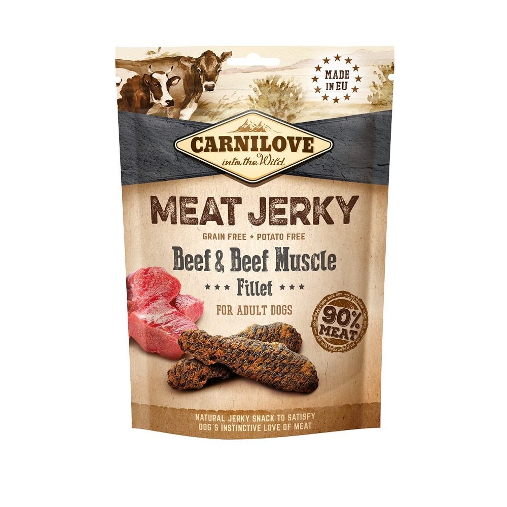 CARNILOVE Meat Jerky Beef & Beef Muscle fillet Rindfleischbar 0,1 kg
