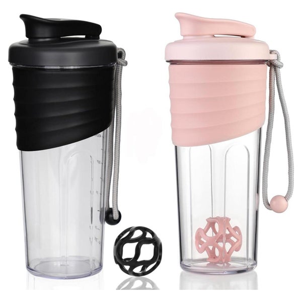 Protein Shaker 700ml Tritan Rührball Fitness Eiweißshake Sch 1 St