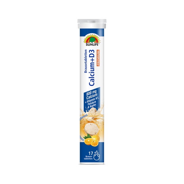 SUNLIFE® Calcium und Vitamin D3 Brausetabletten 102 g