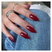 Acrylnägel PressOn FullCover Gel Mandel 24 Weinrote 1 St
