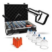 Produktabbildung: Pulox Schröpfgläser-Set - 19 Stk. im Koffer mit Vakuum-Pumpe 1 St