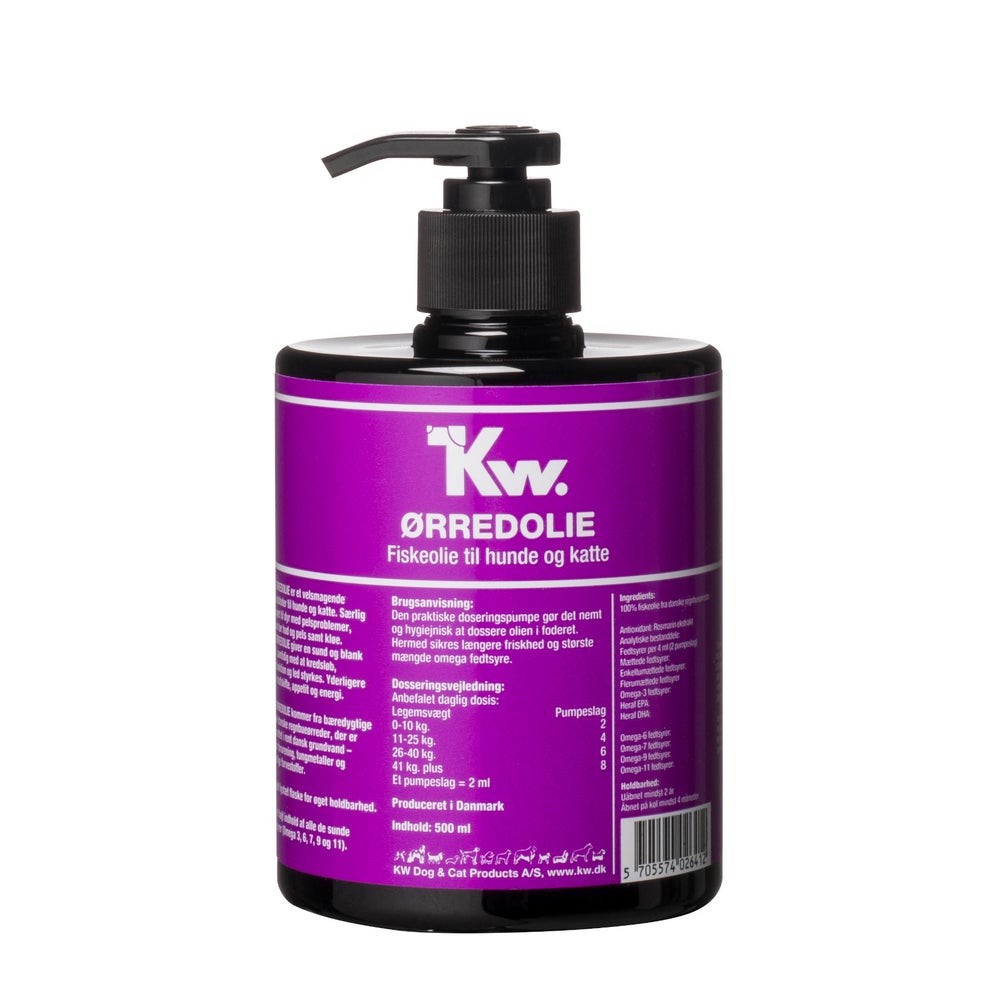 KW Regenbogenforellenöl 500 ml - Ergänzungsfuttermittel für Hunde und Katzen 500 ml