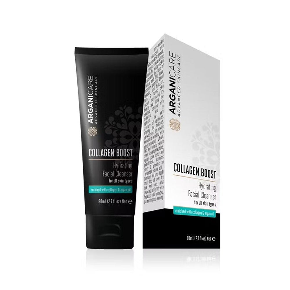 Arganicare Feuchtigkeitsspendende Gesichtsreinigung - Alle Hauttypen - Collagen 80 ml 8 St