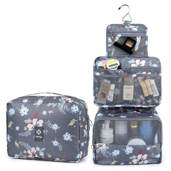 Kulturtasche Damen Kulturbeutel Kosmetiktasche Dunkle Blume 1 St