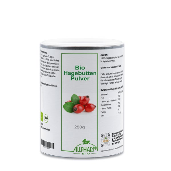Bio Hagebutten Pulver Allpharm 250 g