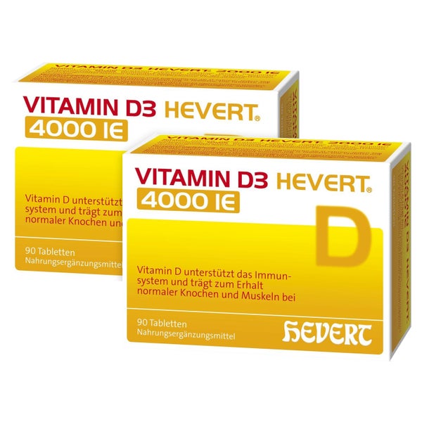 Vitamin D3 Hevert 4.000 I.E. Tabletten 2X90 St