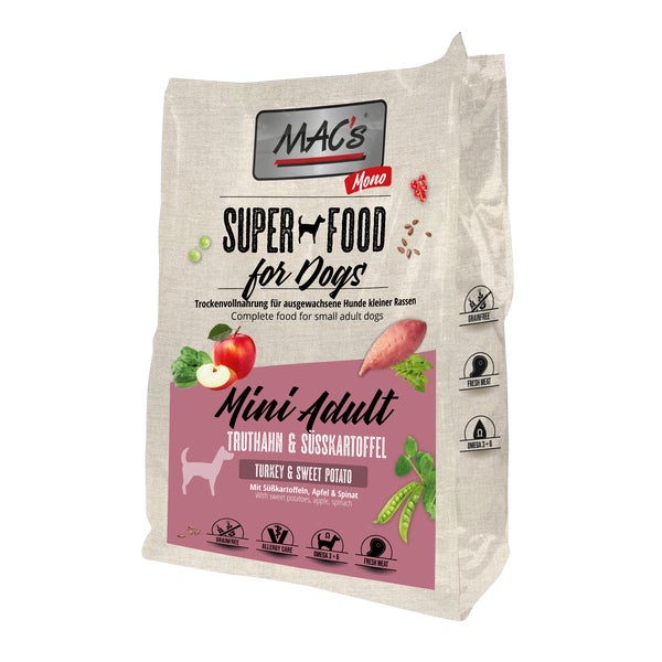 MAC's DOG - Monoprotein Mini Adult Truthahn 3 kg