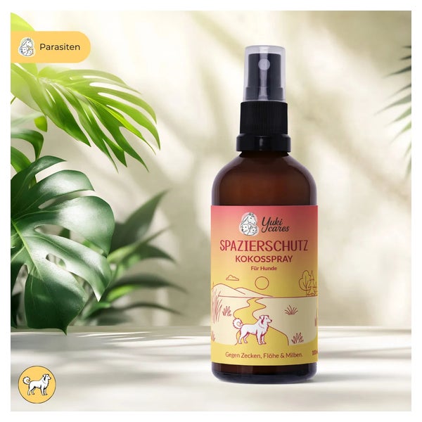 Yuki cares Anti-Zecken-Spray Spazierschutz für Hunde 100 ml