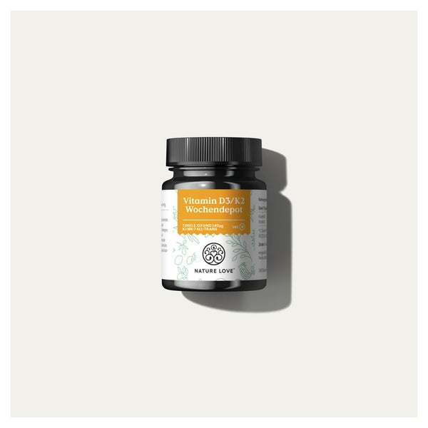 Vitamin D3/K2 Wochendepot 180 Tabletten Nature Love 180 St