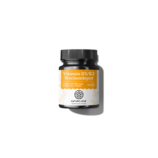 Vitamin D3/K2 Wochendepot 180 Tabletten Nature Love  St