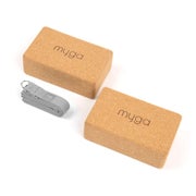 Myga Kork-Yoga Stabilisations-Set - Grau 1 Set