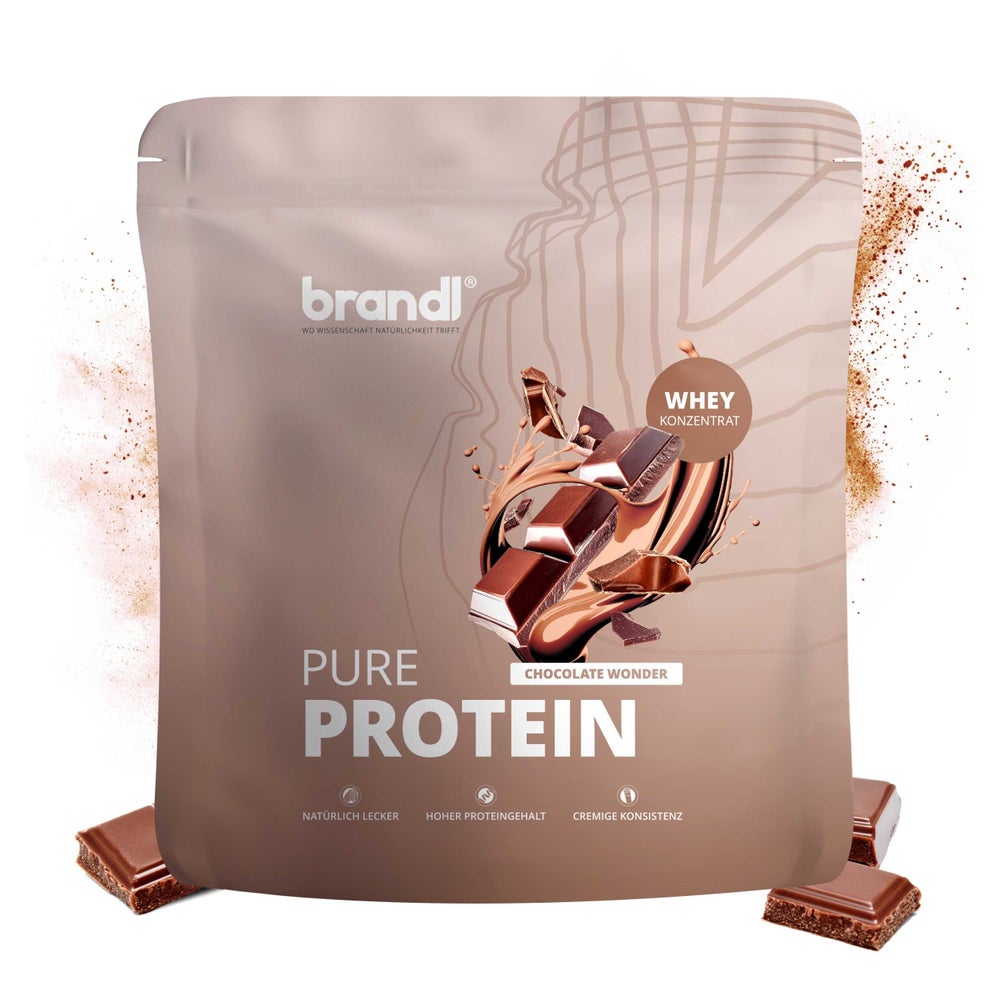 brandl® Premium Proteinpulver Whey Schoko | Eiweißpulver mit natürlichem Aroma 1000 g