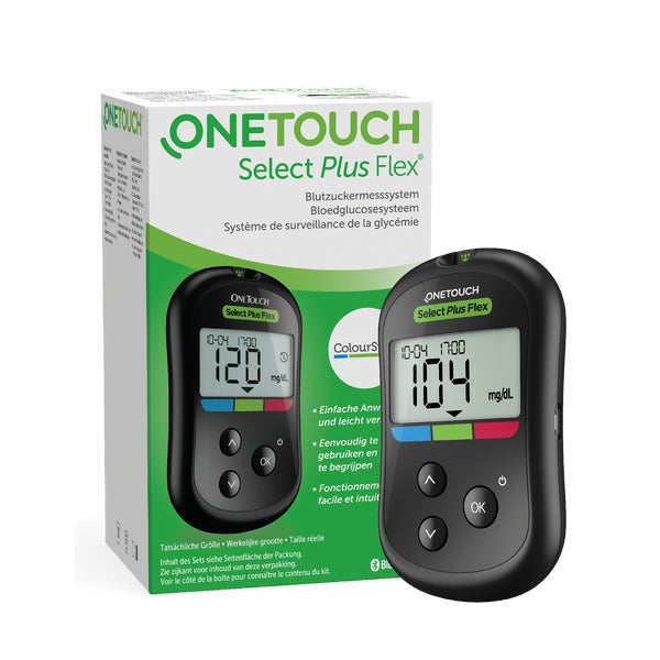 OneTouch Select Plus Flex Blutzucker-Messgerät (mg/dL) 1 St