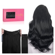 Extensions Echthaar Flip In 50cm-140g-Invisible Wire #1 Tief 1 St