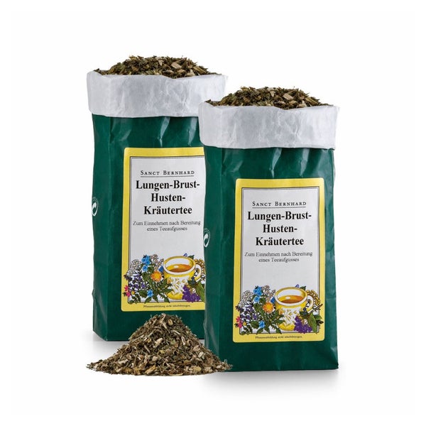 Sanct Bernhard Lungen-Brust-Husten-Kräutertee 2er-Pack 2x150 g