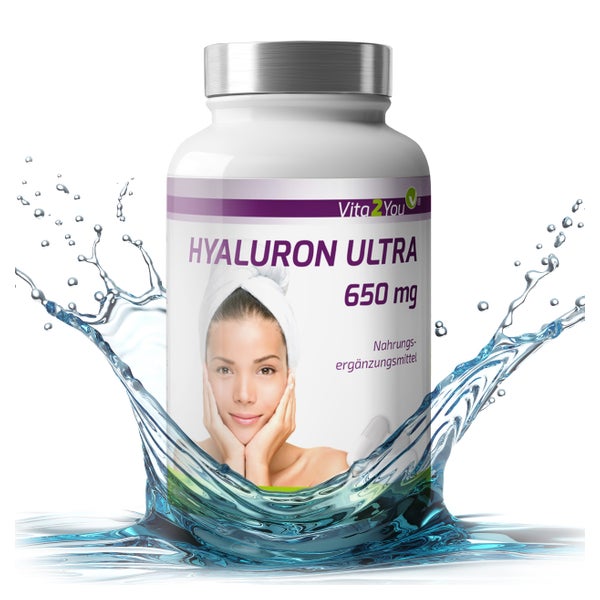 Vita2You Hyaluronsäure Ultra Kapseln 650mg 90 St