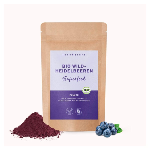 InnoNature Bio Wildheidelbeeren Pulver 100 g