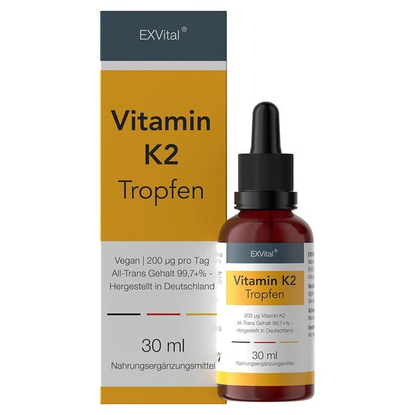 EXVital® Vitamin K2 Tropfen - Menaquinon MK-7 all-trans 30 ml