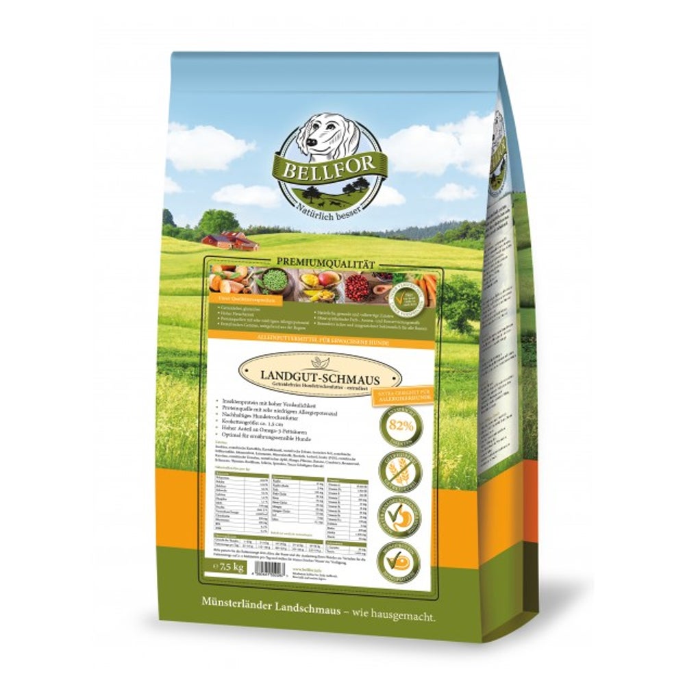 Bellfor Trockenfutter mit Insekten Landgut-Schmaus 7,5 kg 7500 g