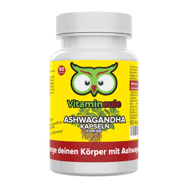 Vitamineule® Ashwagandha Kapseln 300 mg KSM-66 Wurzelextrakt 36 g