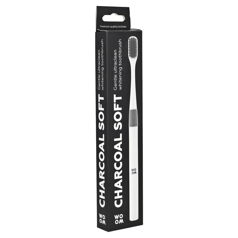 Toothbrush WOOM CHARCOAL SOFT 1 St
