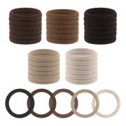 30x Haargummi Damen Braun Zopfgummis Elastisch Nylon Mädchen 1 St