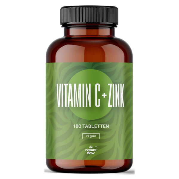 Vitamin C Zink Tabletten 180 St. - Nature Flow 180 St
