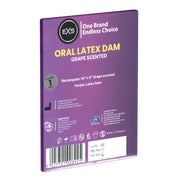 «Grape Scented Oral Latex Dam» – Hauchdünnes Lecktuch (1 Tuch) 1 St