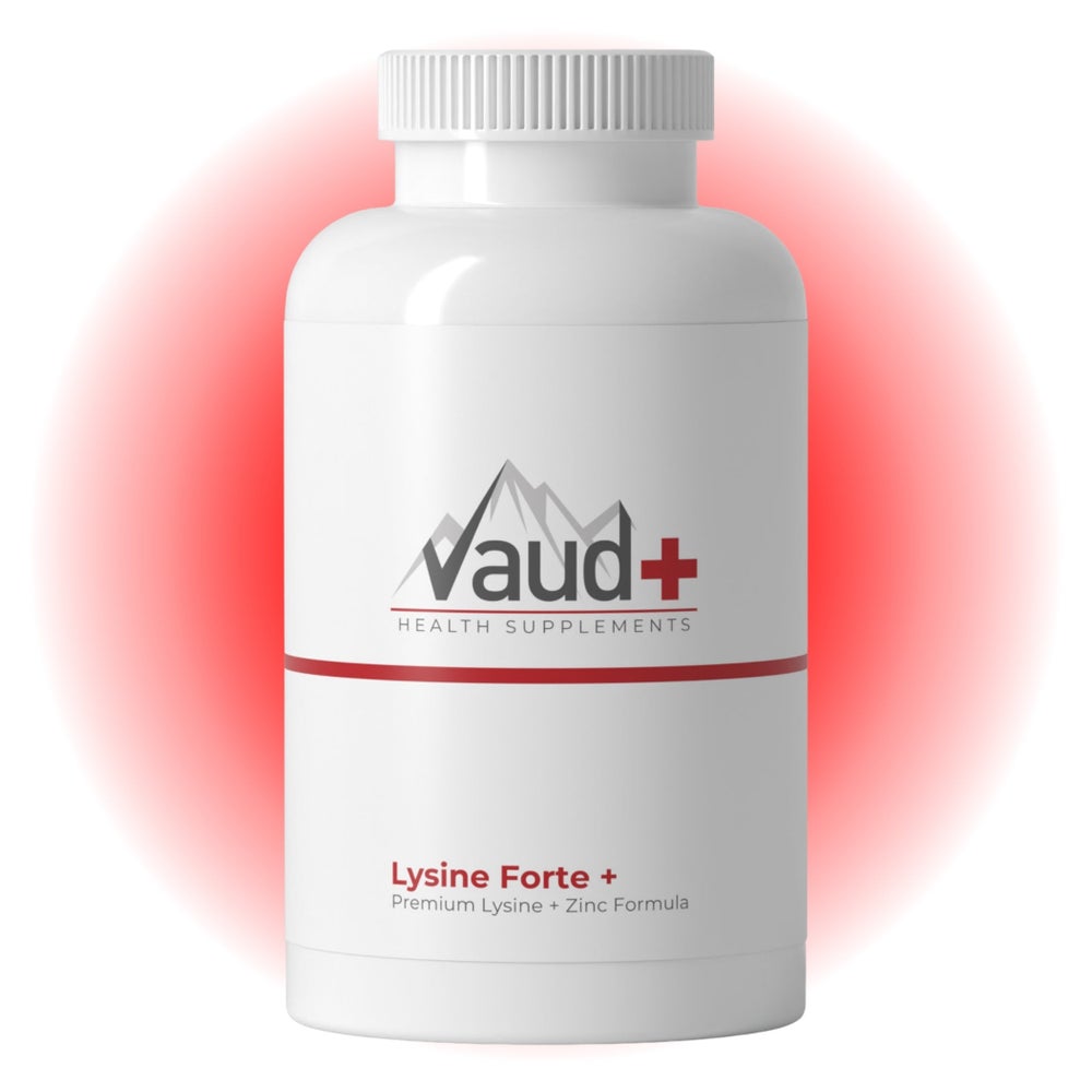 Vaud Lysine Forte - 1000 mg L-Lysin & Zink - Unterstützt Haut & Immunsystem - 60 Tabletten 90 St