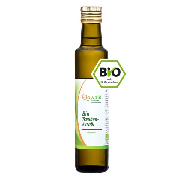 Piowald BIO Traubenkernöl - kaltgepresst 250 ml