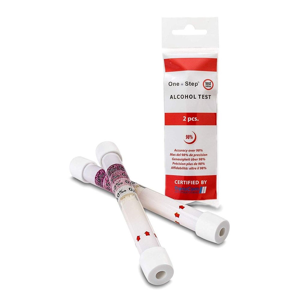 One+Step Alkoholtester für Deutschland und Europa mit 4 Messbereichen - Einweg Alkoholmessgerät 2 St