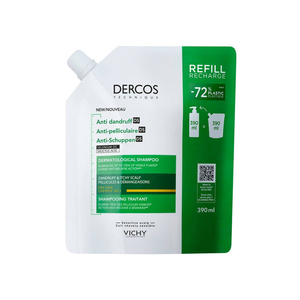 Vichy Dercos Anti-schuppen Shampoo Trock.kopfh.nf 390 ml