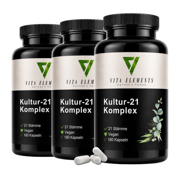 Vita Elements Kultur-21 Komplex Kapseln 3 x 180 St